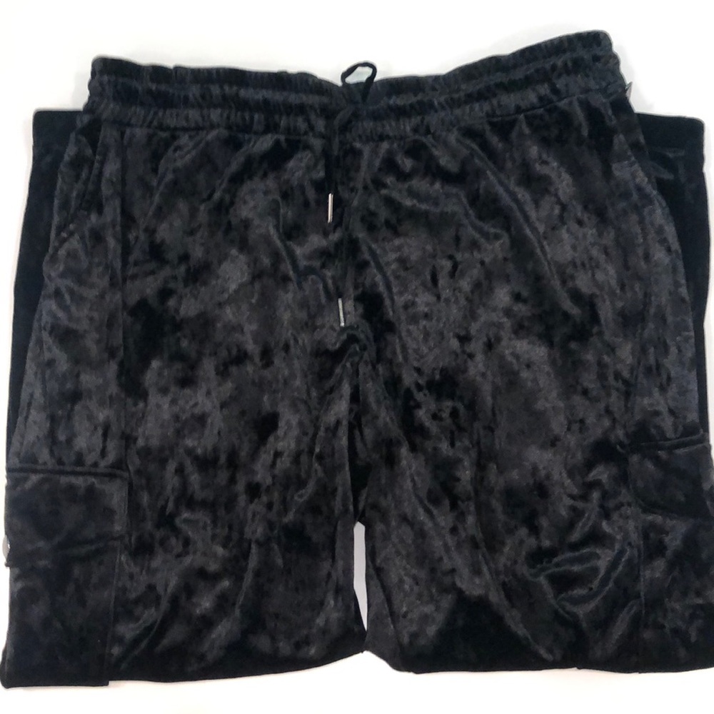 Betsy Johnson Crushed Velvet Running Pants